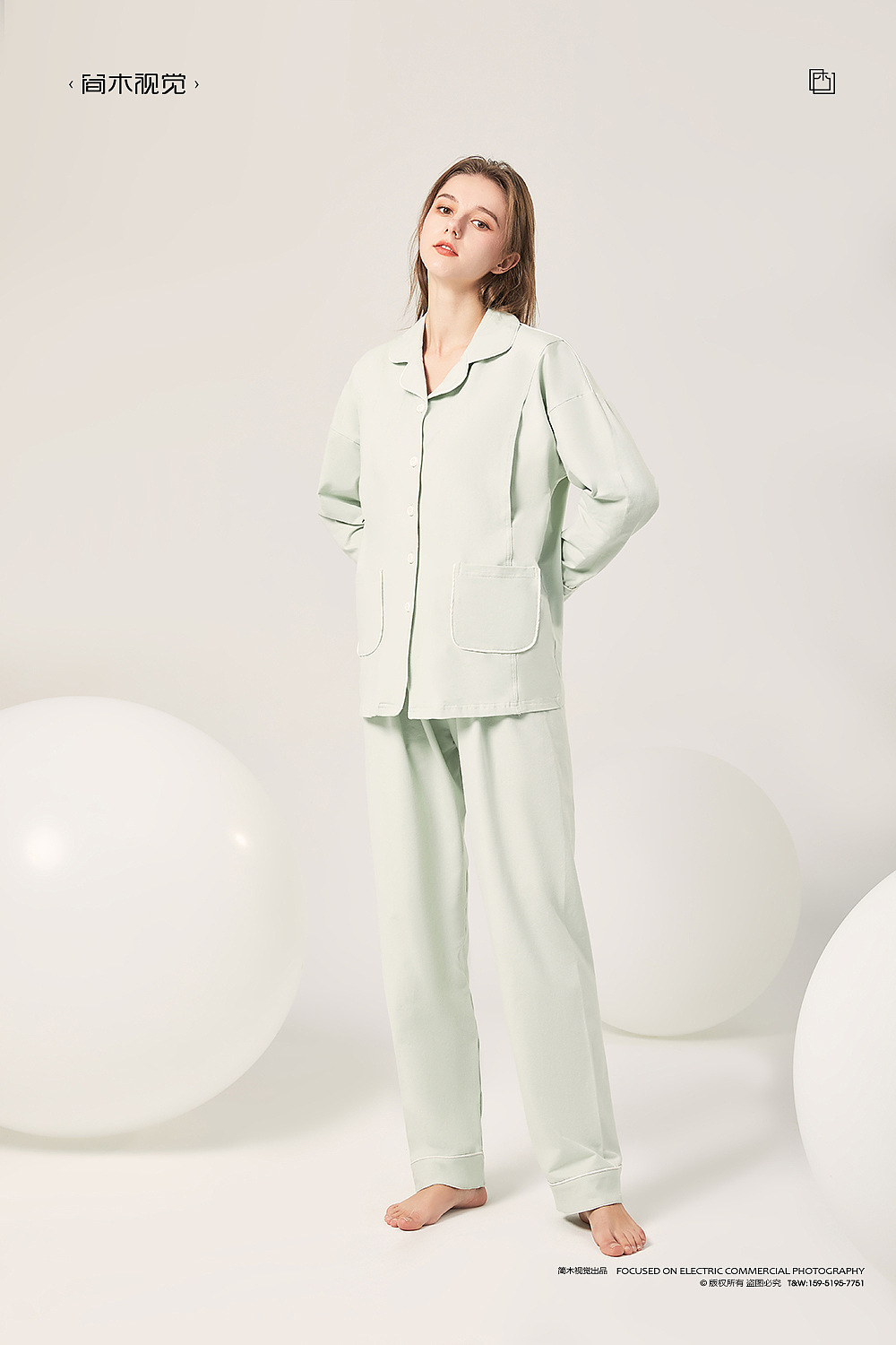 家居服平面摄影丨简木视觉 × 内衣家居服睡衣 人像拍摄