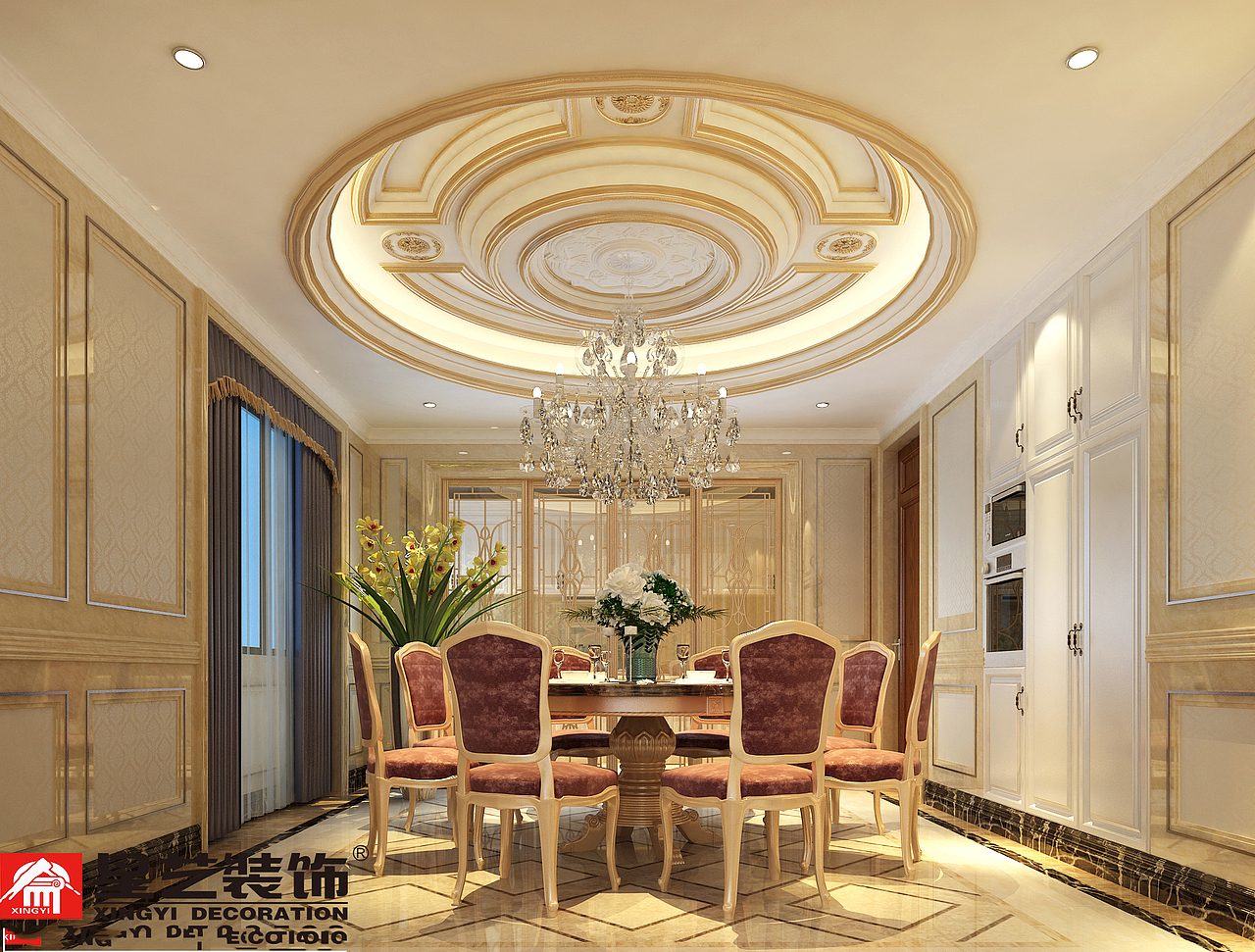 贵阳保利公园500平独栋别墅欧式风格装修设计！（图ZMTE2ODYwNTg0） - 家装设计 - 站酷设计师贵阳装修公司排名原创素材 - 站酷ZCOOL