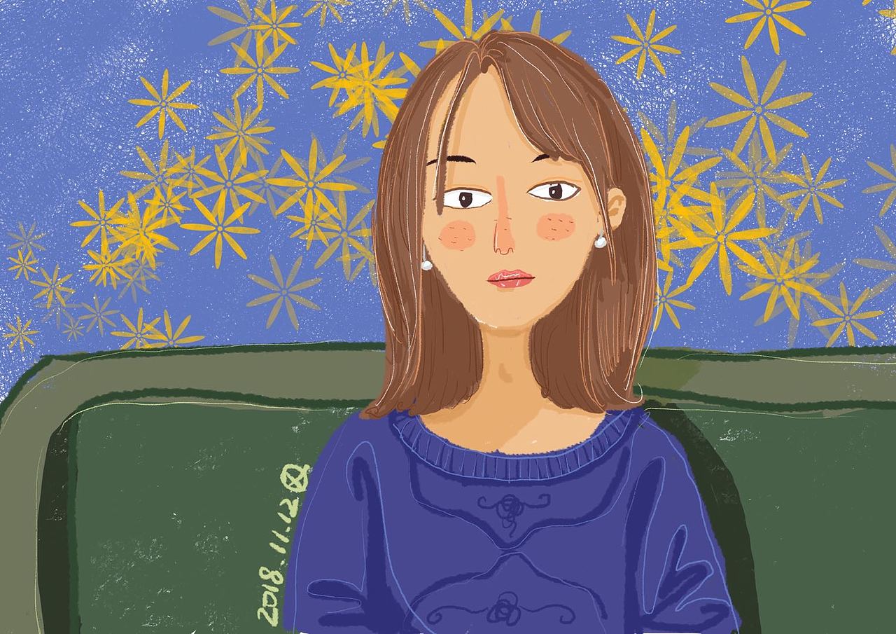 给一个小姐姐画的人像