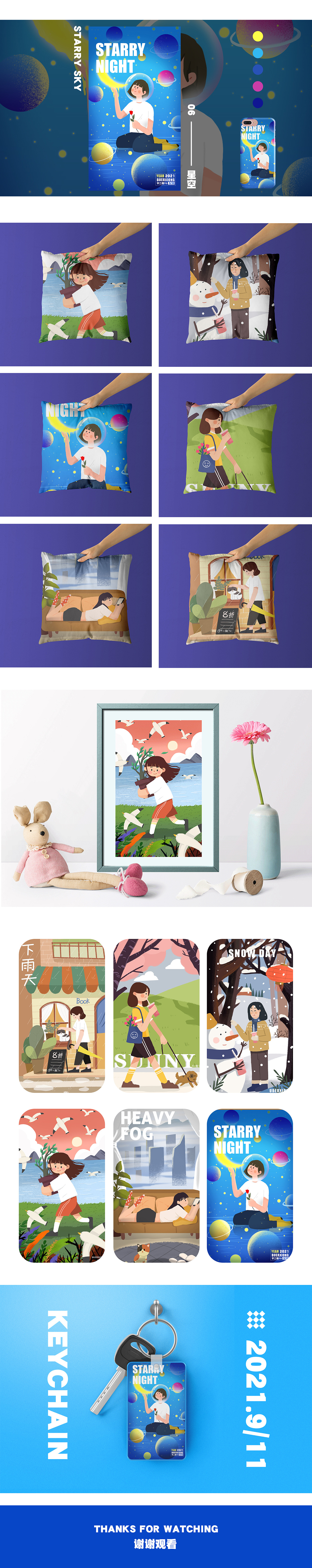 天气插画（图ZMjcwMzQ4OTE2） - 儿童插画 - 站酷设计师不二熊燚原创素材 - 站酷ZCOOL