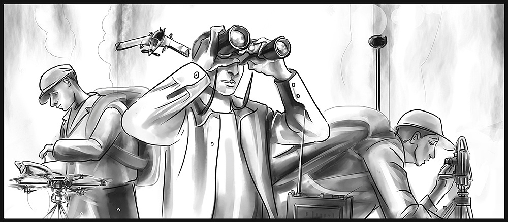 手绘 商业插画 影视 电影 分镜 分镜头故事脚本tvc广告