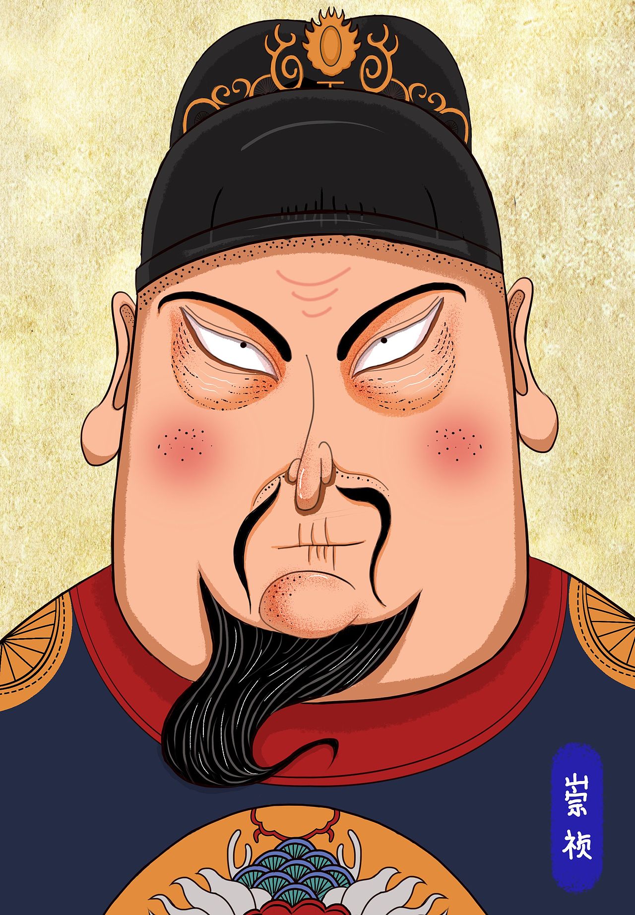 《插画·明代那些事》人物设计插图