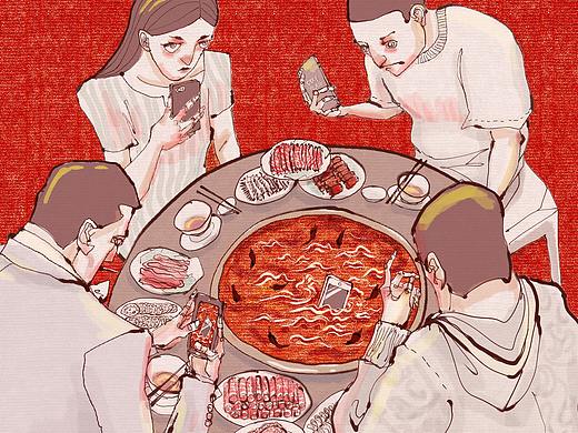 涮手機(jī)（個人主頁-ZNTE5OTI2MzI=） - 藝術(shù)插畫 - 站酷設(shè)計(jì)師鐸式人格原創(chuàng)素材 - 站酷ZCOOL