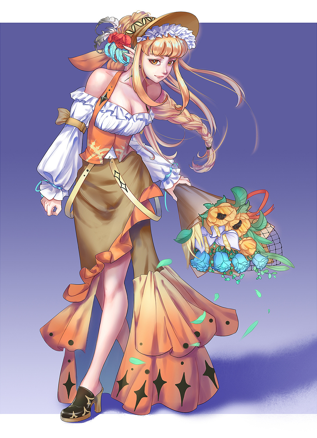 日系人物立绘|插画|游戏原画|姜晓味 - 原创作品 - 站酷 (zcool)