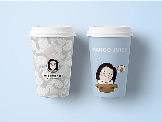 小甜甜奶茶品牌设计