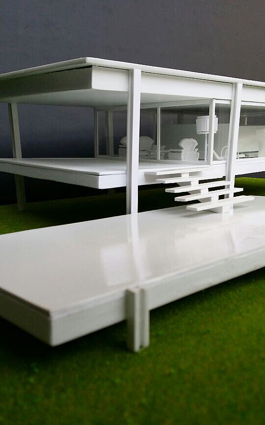 范斯沃斯住宅模型制作（图ZOTEyOTAzMjQ=） - 建筑/空间 - 站酷设计师脑子有洞洞的恶魔原创素材 - 站酷ZCOOL