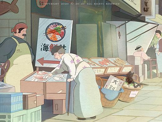 《一只猫的旅行·街市》