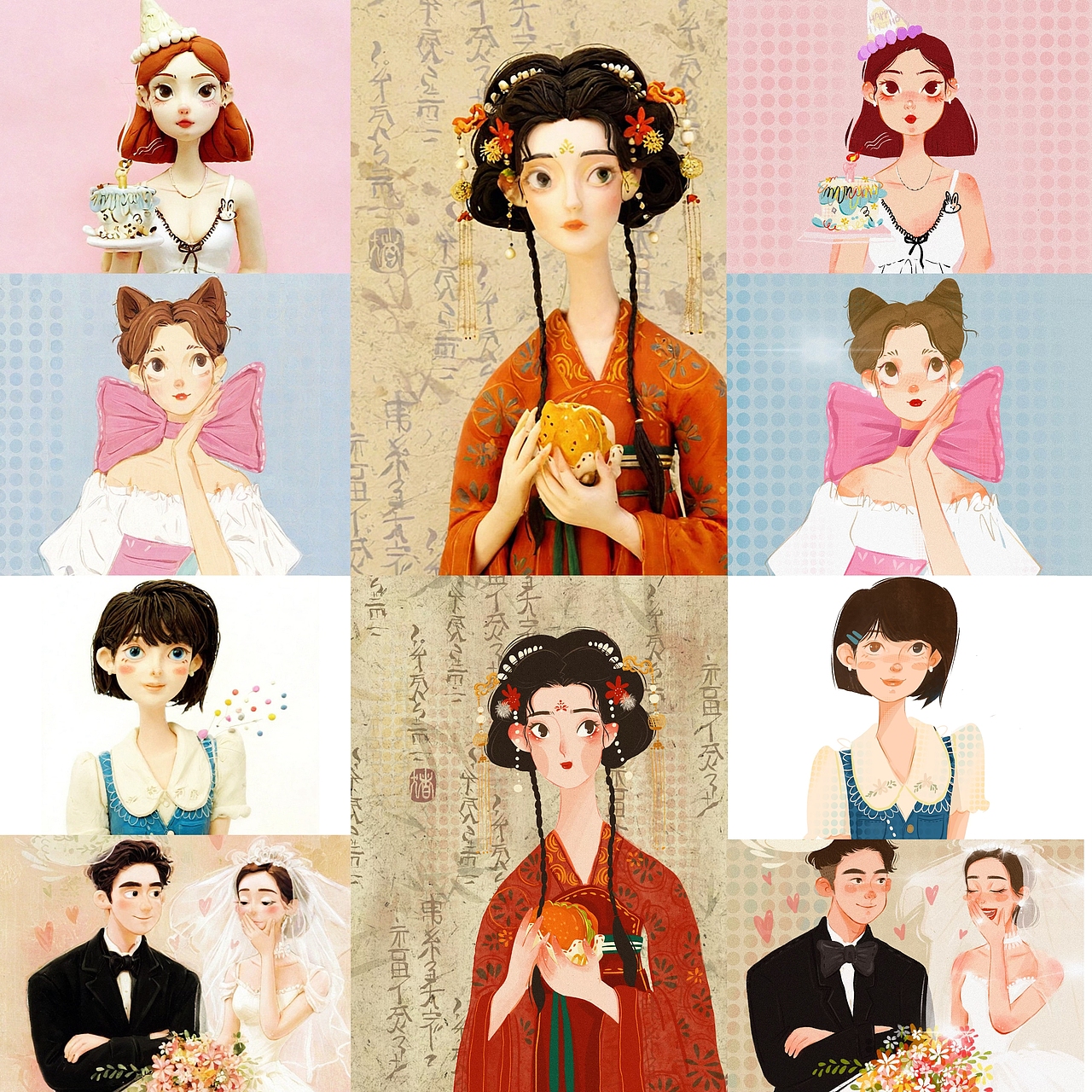 插画转粘土好有意思