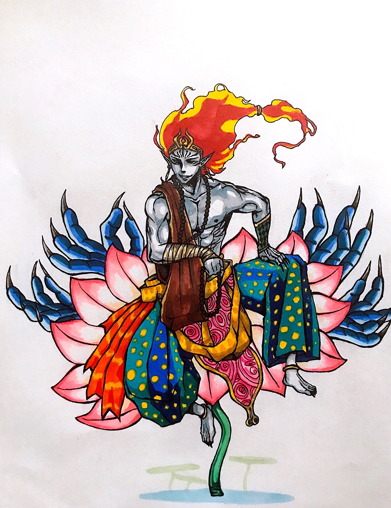 百绘罗衣,鬼王酒吞童子—魔相佛心