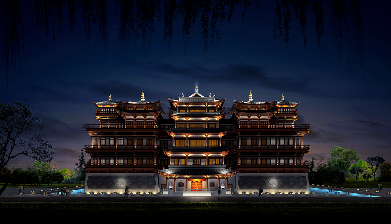 夜景照明效果图 PS（图ZOTk3MzM1MDQ=） - 其他 - 站酷设计师黑白生活原创素材 - 站酷ZCOOL