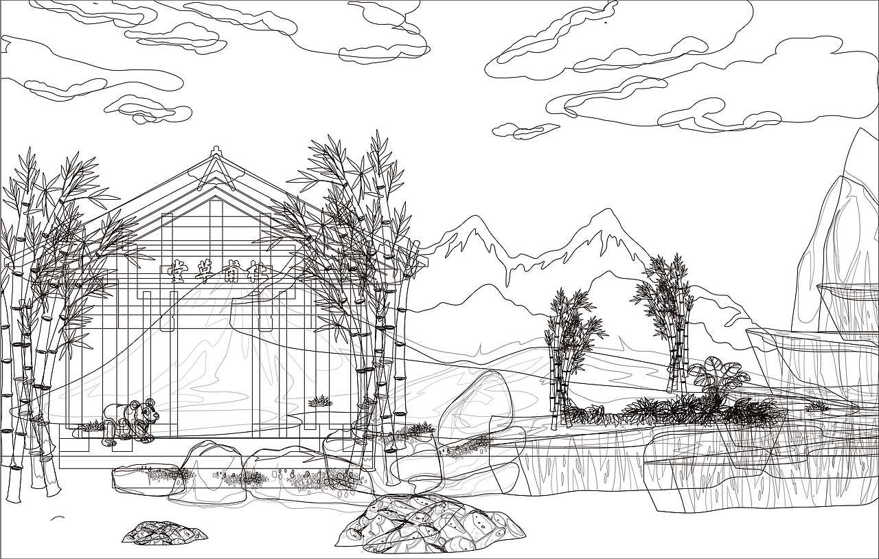 地标建筑插画KV | 天府筑行（图ZMjg0NzMzNDIw） - 海报 - 站酷设计师YinLongYan原创素材 - 站酷ZCOOL