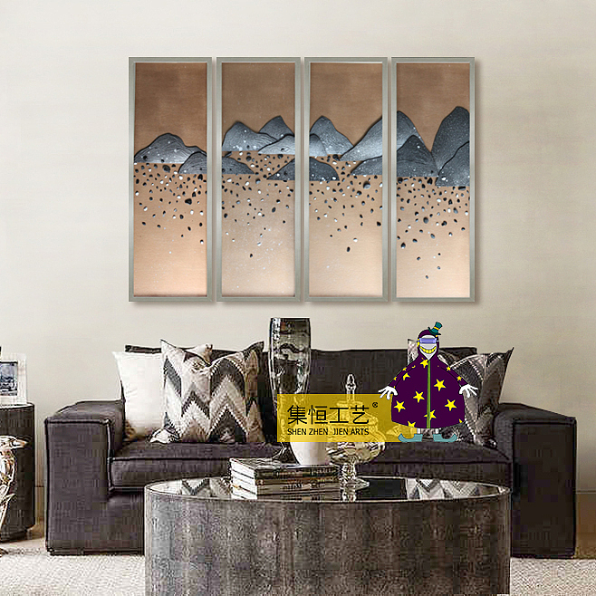 集恒工艺#实物画#装饰画#