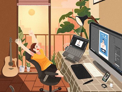 炎熱的夏日（個(gè)人主頁-ZNDc2OTA2OTI=） - 創(chuàng)作習(xí)作 - 站酷設(shè)計(jì)師是巧巧巧啊原創(chuàng)素材 - 站酷ZCOOL