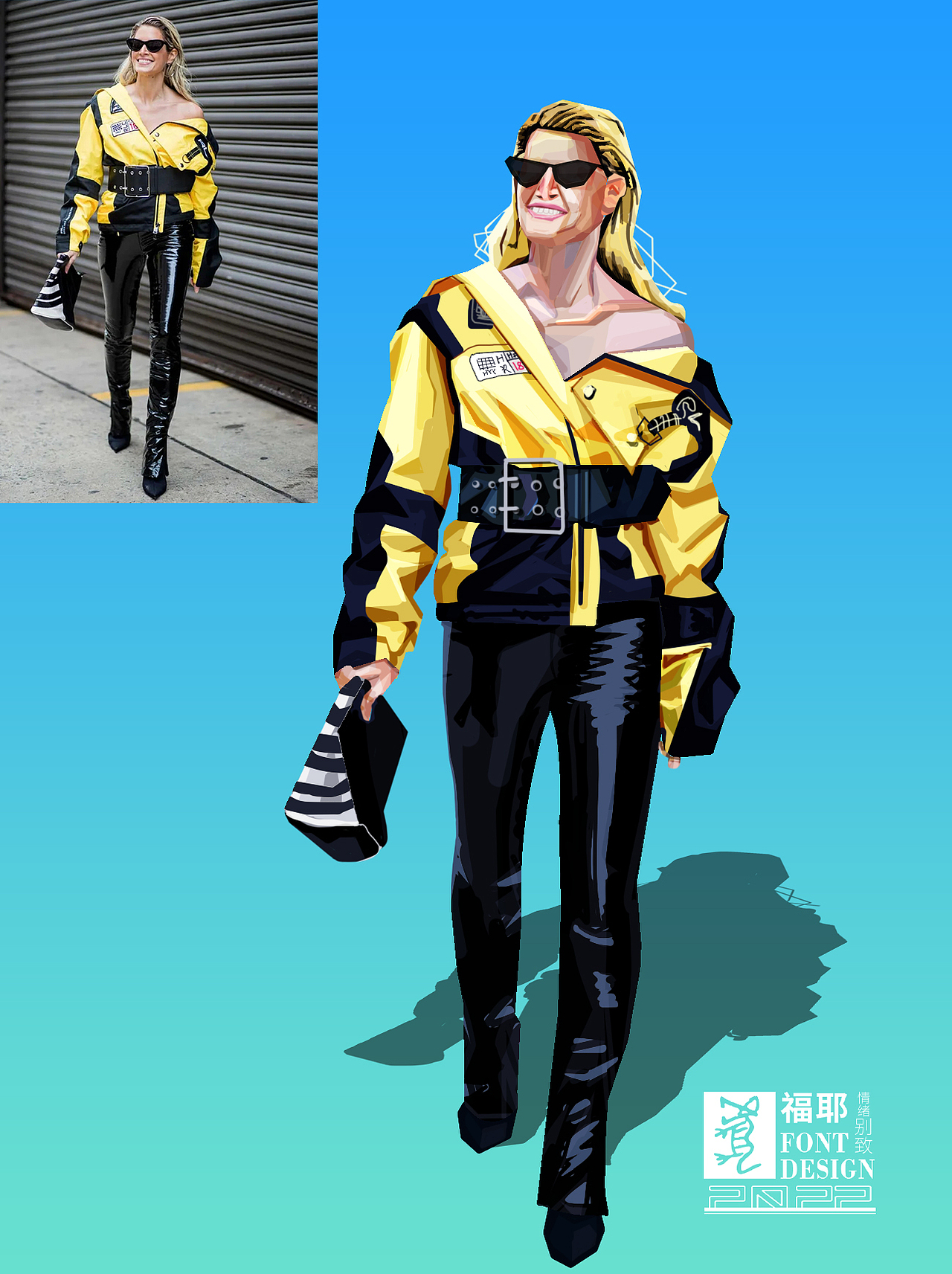 图形切割-街拍（图ZMjkyNTA2NDU2） - 创作习作 - 站酷设计师我是福耶吖原创素材 - 站酷ZCOOL