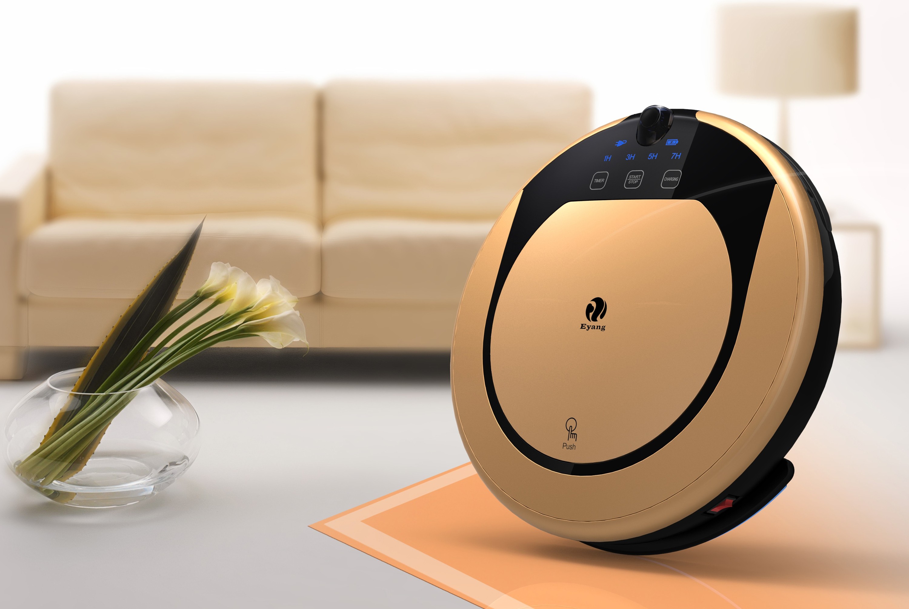 自动扫地机器人 电商淘宝产品精修