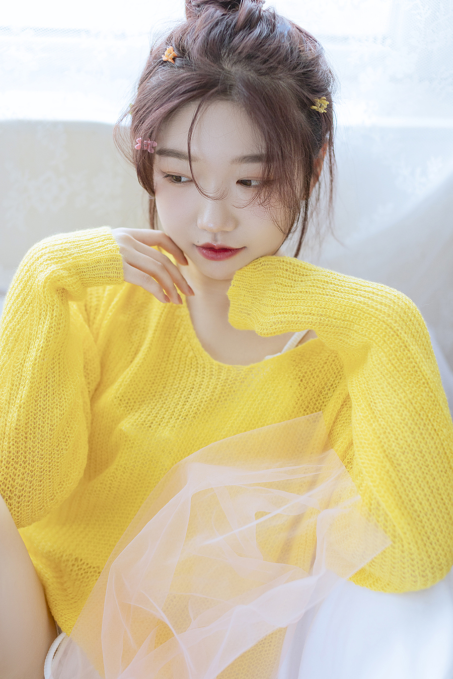 橙里橙气少女写真