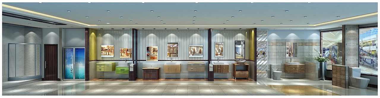 成都.帝王洁具展厅.效果图7张（图ZMzE0MjY1Njg=） - 建筑设计 - 站酷设计师李宗策原创素材 - 站酷ZCOOL