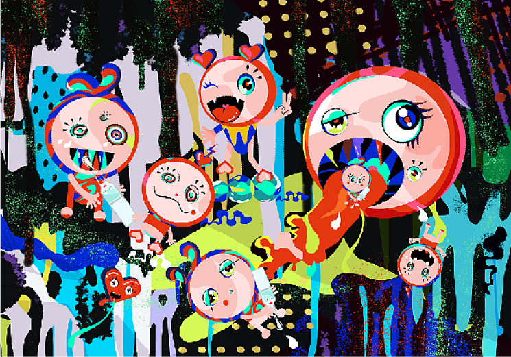 28天生理周期插画