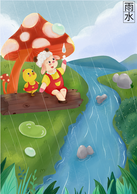 二十四节气（图ZMjgwNzI3MzM2） - 儿童插画 - 站酷设计师梁耀筠原创素材 - 站酷ZCOOL