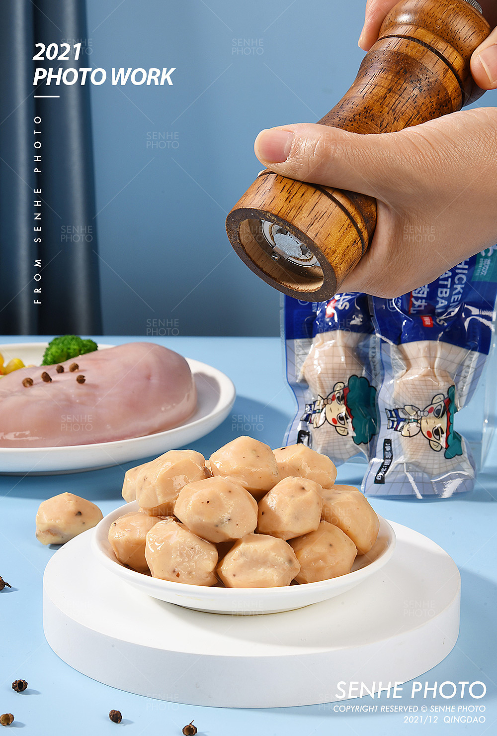 森和视觉 | 轻食鸡肉丸（图ZMjgzODA0MTY4） - 产品摄影 - 站酷设计师森和视觉摄影原创素材 - 站酷ZCOOL