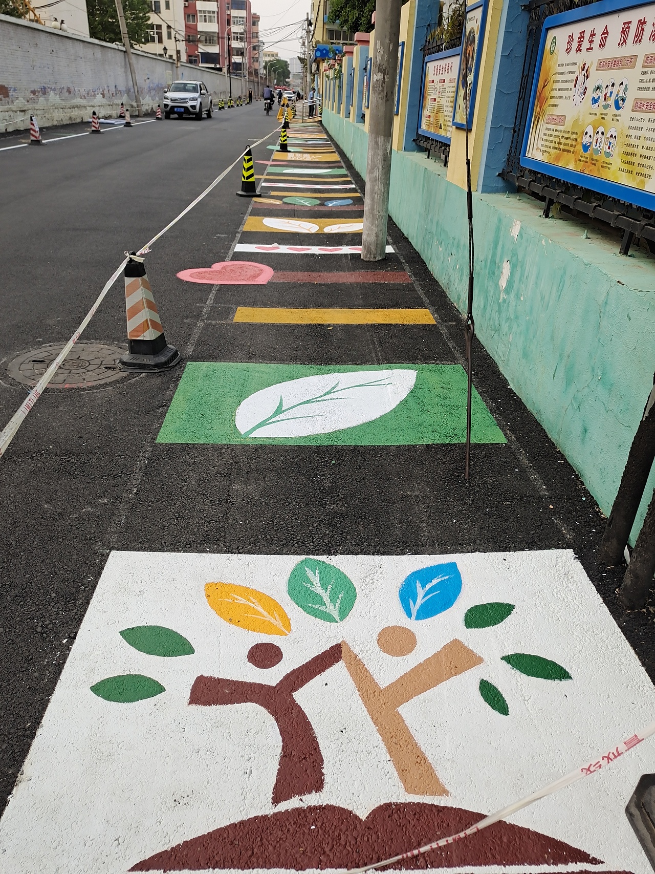 地面彩绘 美化地面