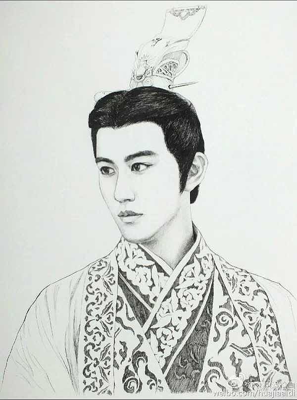 素描人物武媚娘