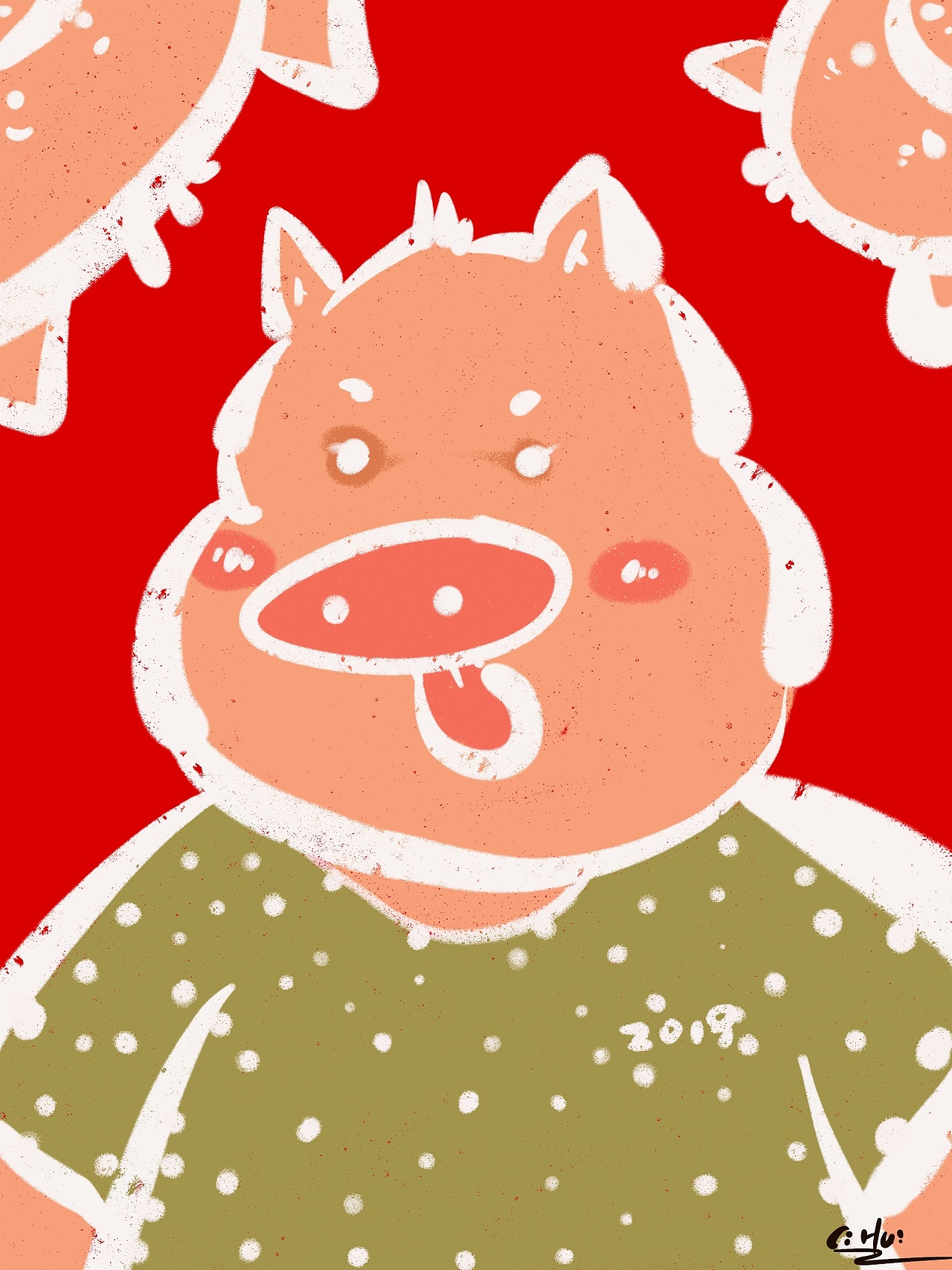 涂涂猪（图ZMTY0MTgxODk2） - 创作习作 - 站酷设计师铜豌豆001原创素材 - 站酷ZCOOL