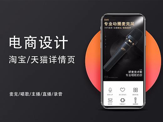 淘宝天猫详情页 麦克风详情页 晟鸣麦克风介绍