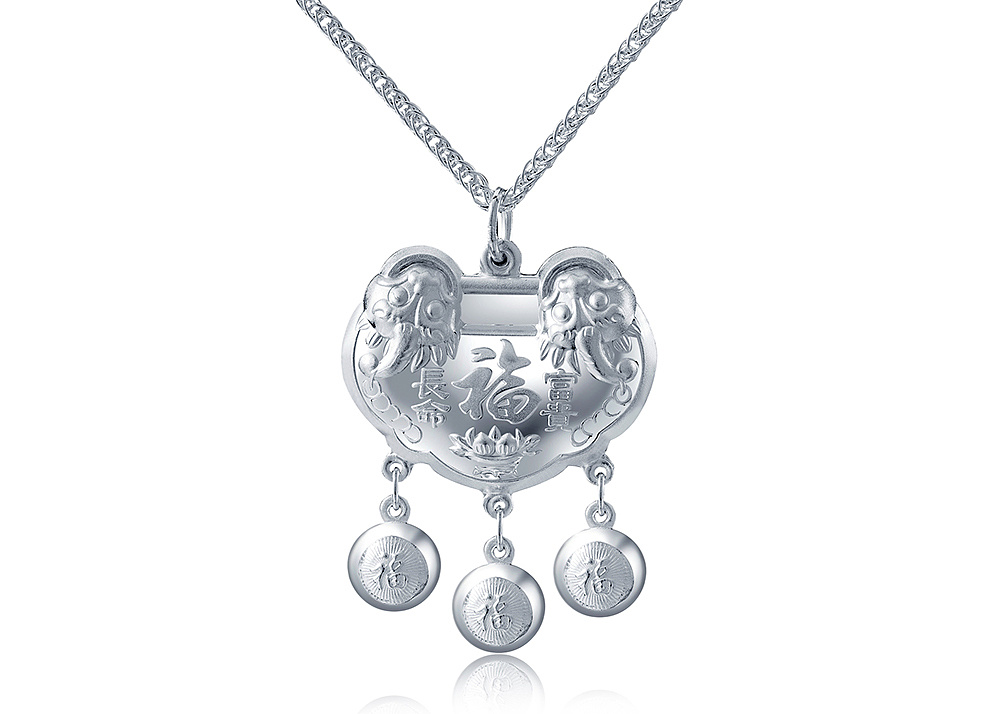 「啊摄影」之银首饰纯银长命锁拍摄与珠宝拍摄/后期修图/摄影教程