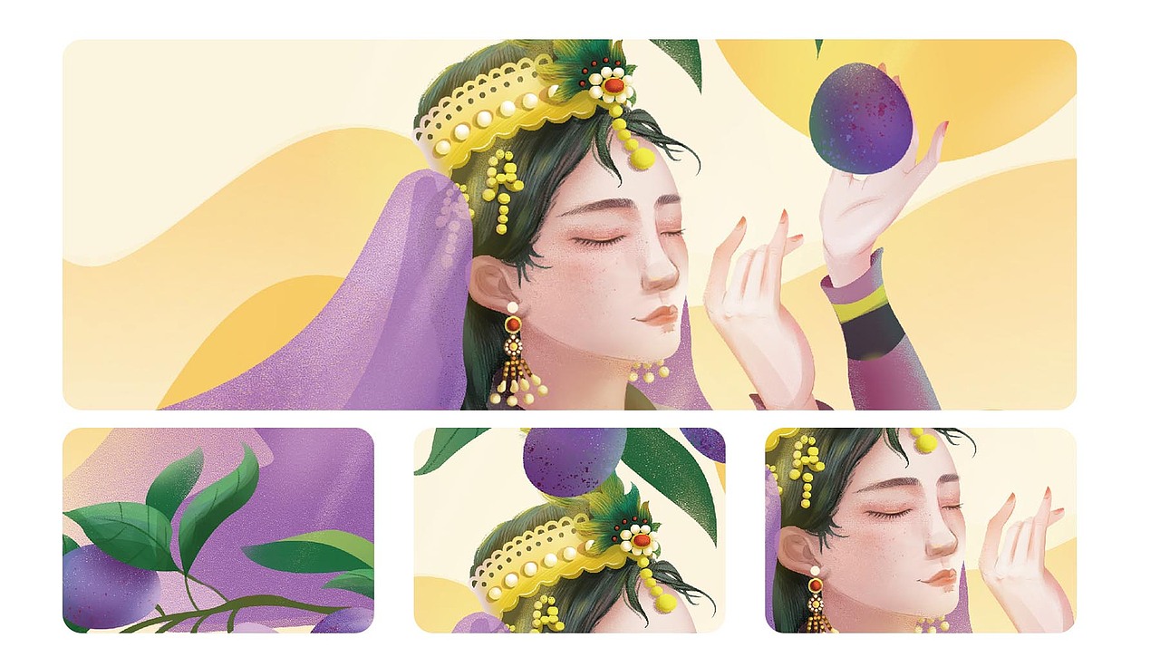 西域香妃水果品牌包装设计