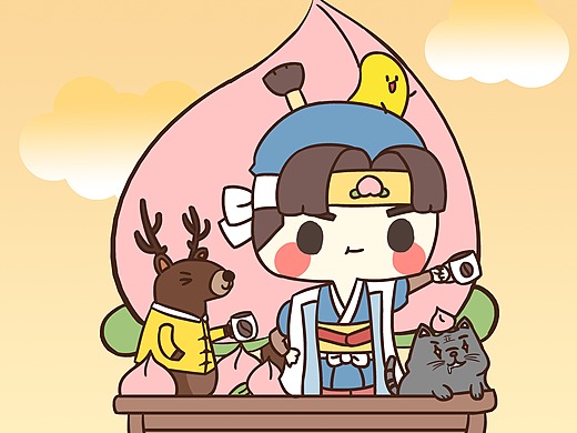 桃太郎 意式拼配包装 插画及详情周边