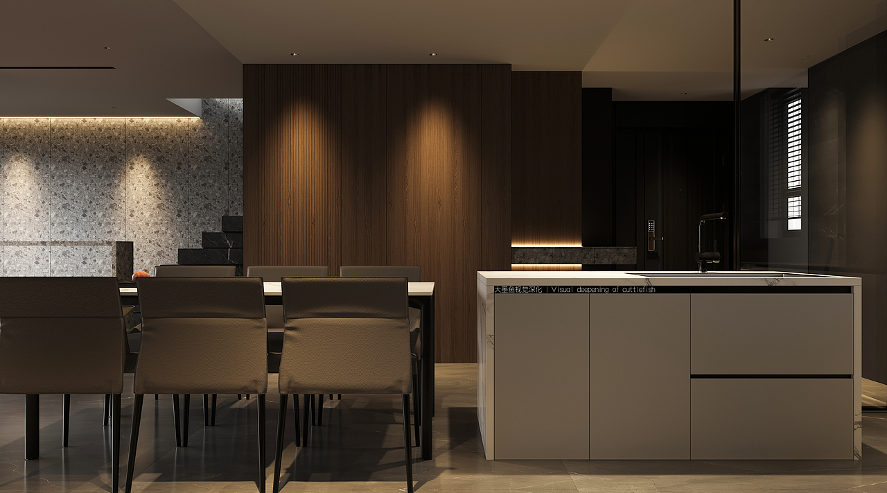 大墨魚視覺深化 | 现代 · 简黑（图ZMjQxMDA4OTk2） - 家装设计 - 站酷设计师ink视觉原创素材 - 站酷ZCOOL