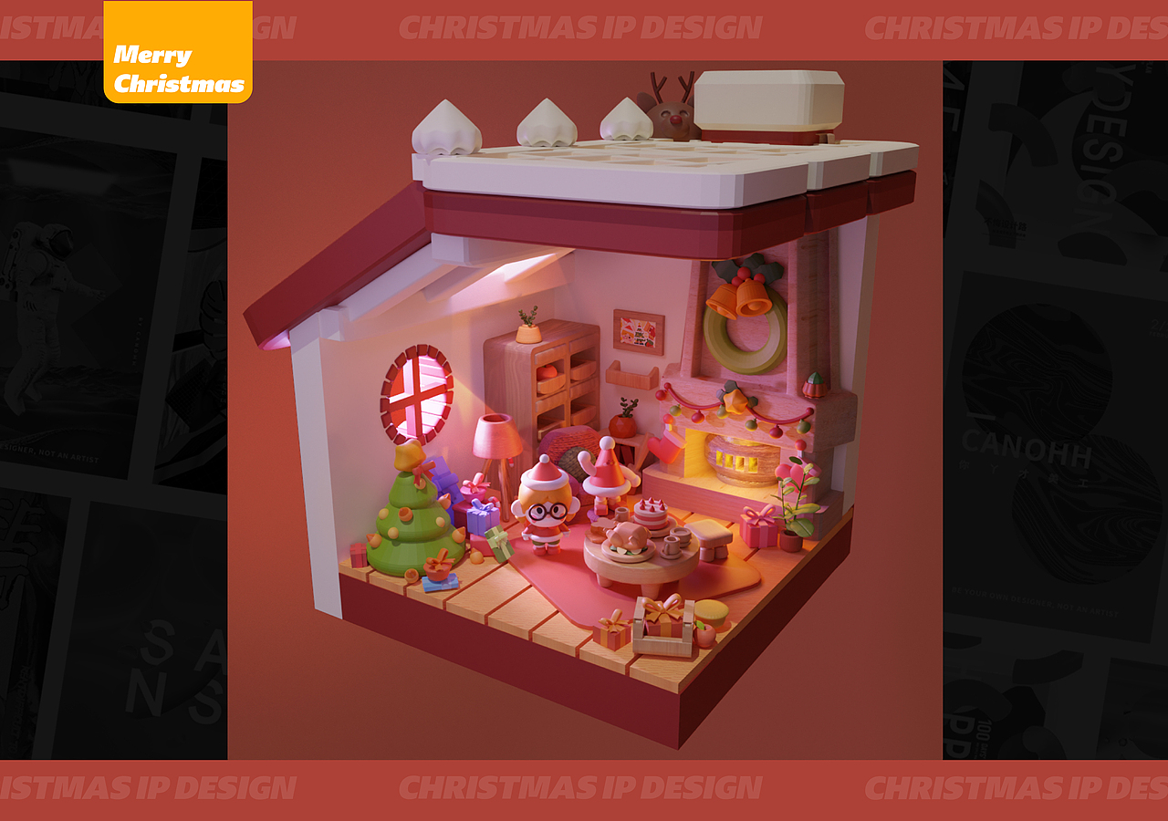 圣诞快乐（图ZMjgyNjgxOTQ4） - IP形象 - 站酷设计师CANOHH原创素材 - 站酷ZCOOL