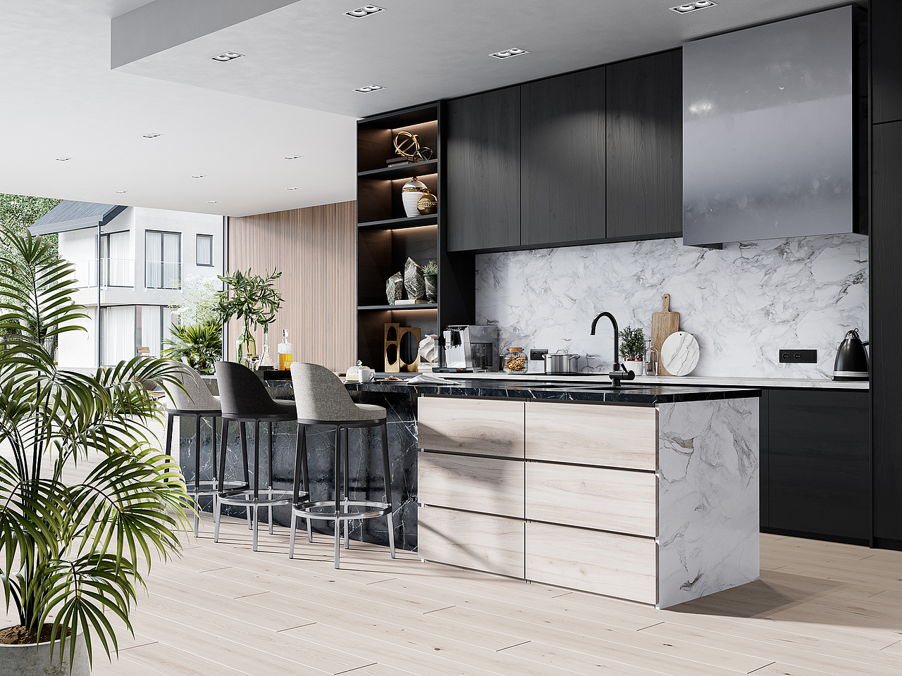 开放式餐厅（图ZMjMwNjA4NDYw） - 建筑/空间 - 站酷设计师小短腿宝宝原创素材 - 站酷ZCOOL