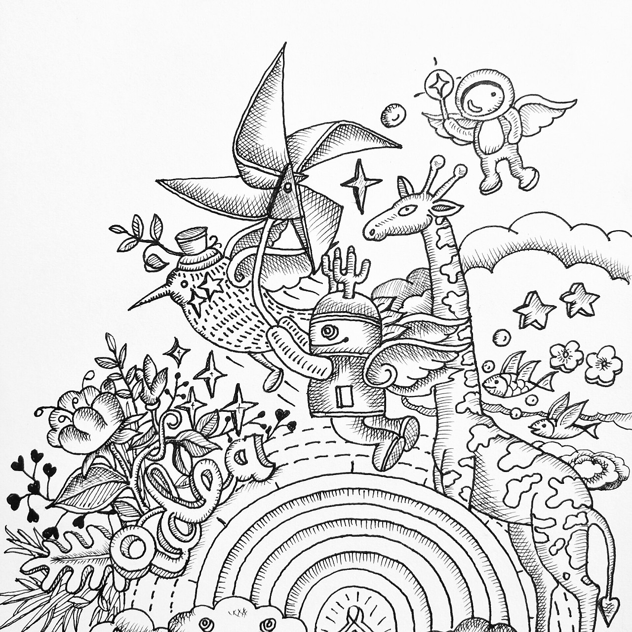 异想天开★小龙人2《彩虹idea》|插画|商业插画|张泗洋 - 原创作品