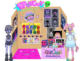 随便做了一个展位效果图