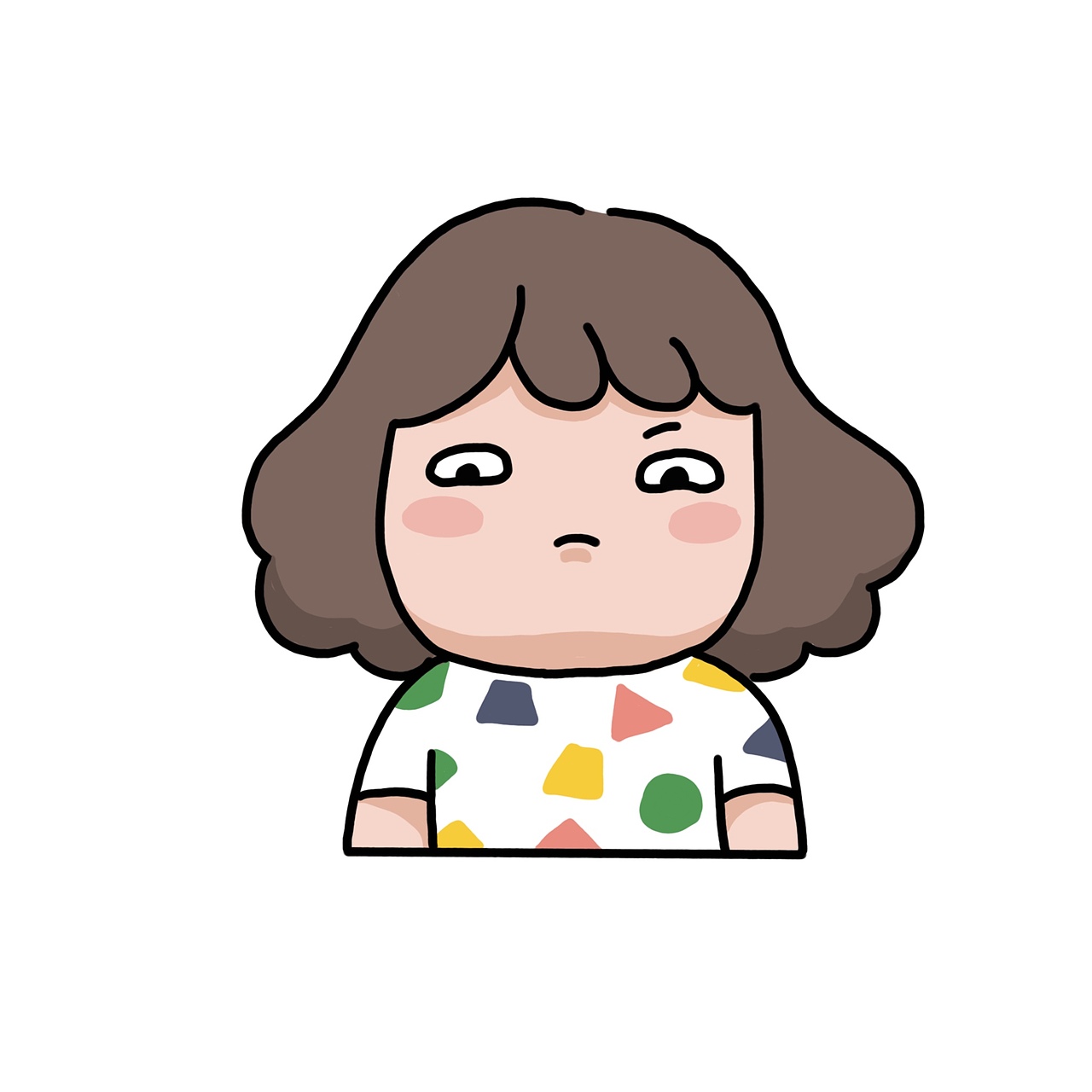 微信表情包「大脸妹成长日记」第二弹（图ZMTYzNzM2NDU2） - 儿童插画 - 站酷设计师画瘫妹原创素材 - 站酷ZCOOL