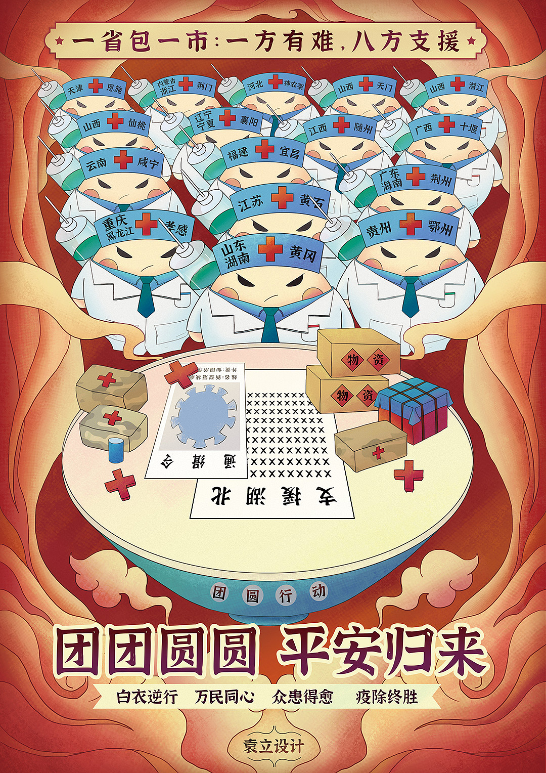 抗击疫情一方有难八方支援致敬白衣天使