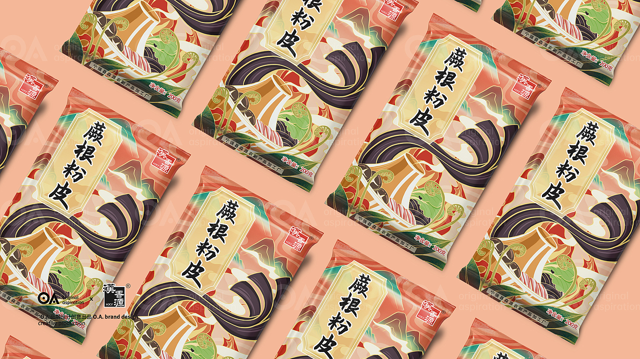 O.A.包装设计-蕨根粉皮