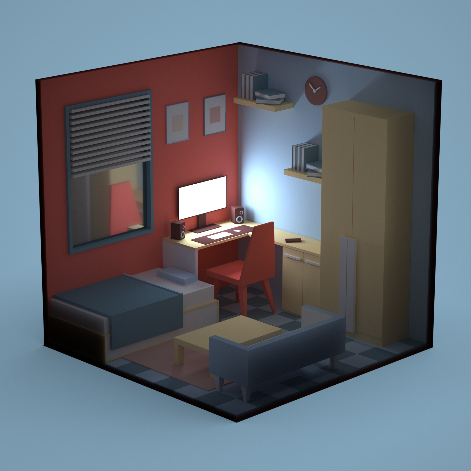 小场景模型练习