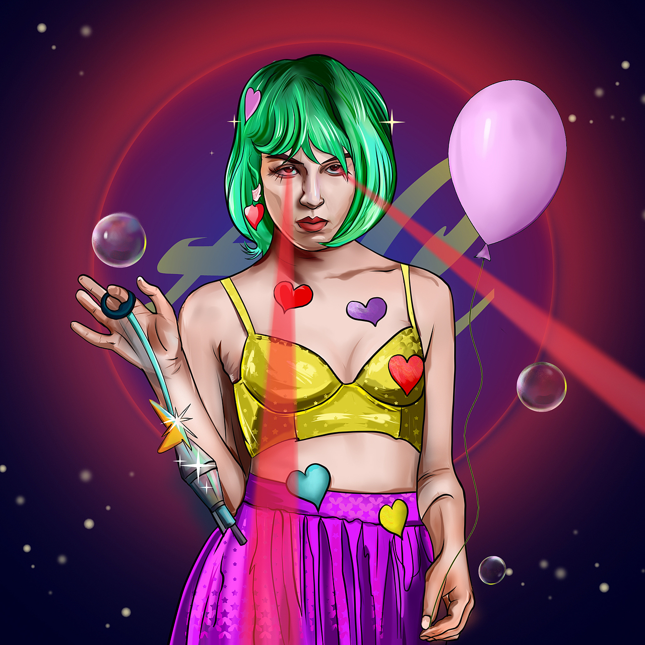 今天你画画了么（图ZMjUyMzIwNTY0） - 新锐潮流插画 - 站酷设计师小赫拉原创素材 - 站酷ZCOOL