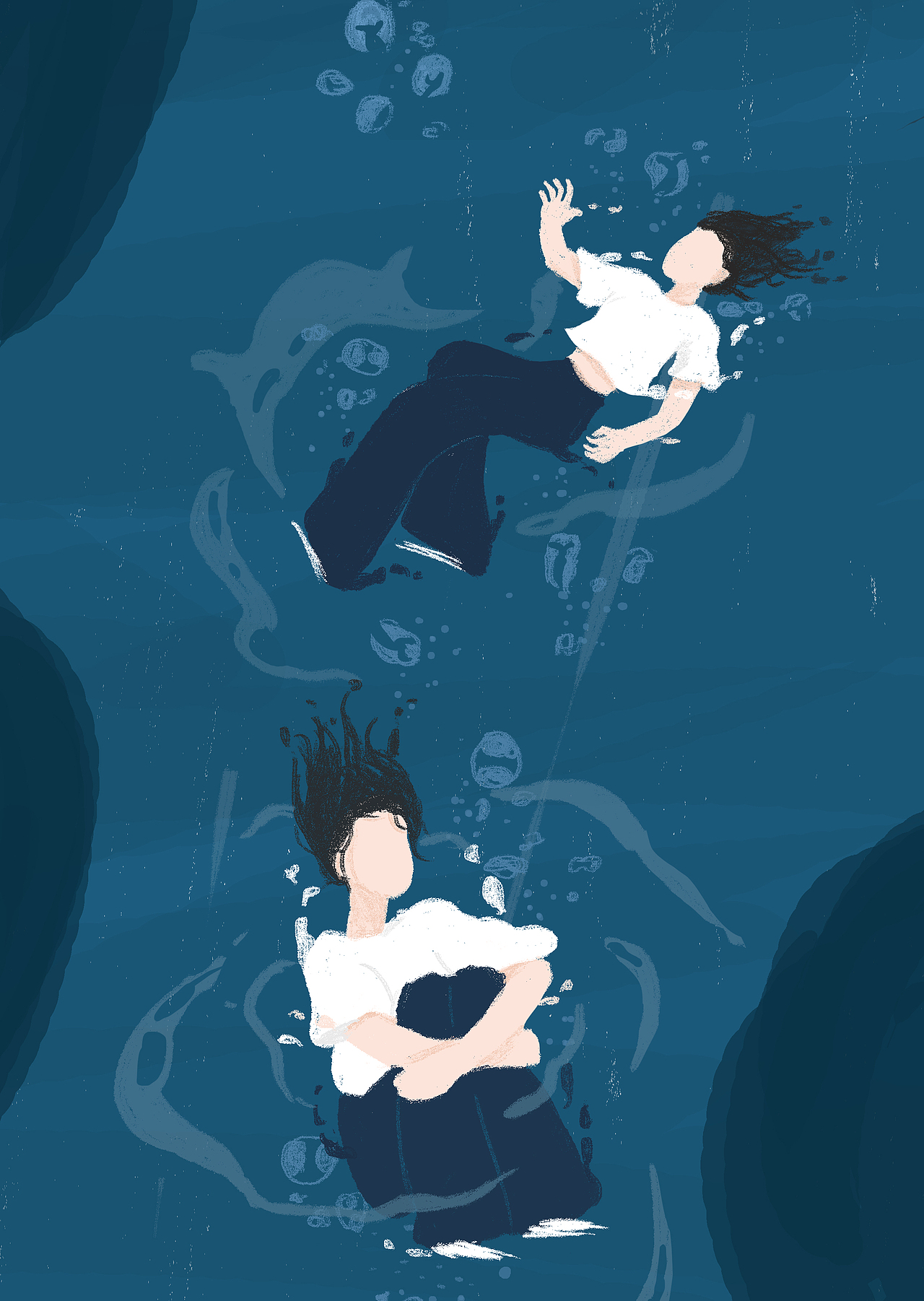 遗忘是最好的道别（图ZMjEyOTkzNDE2） - 商业插画 - 站酷设计师小圆子设计原创素材 - 站酷ZCOOL