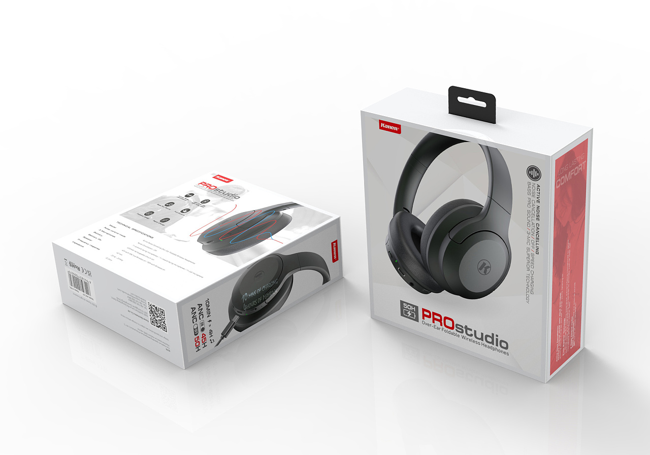 降噪耳机包装与头戴式蓝牙耳机包装系列