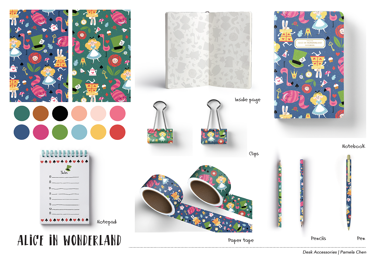文创产品设计|插画——爱丽丝梦游仙境主题系列