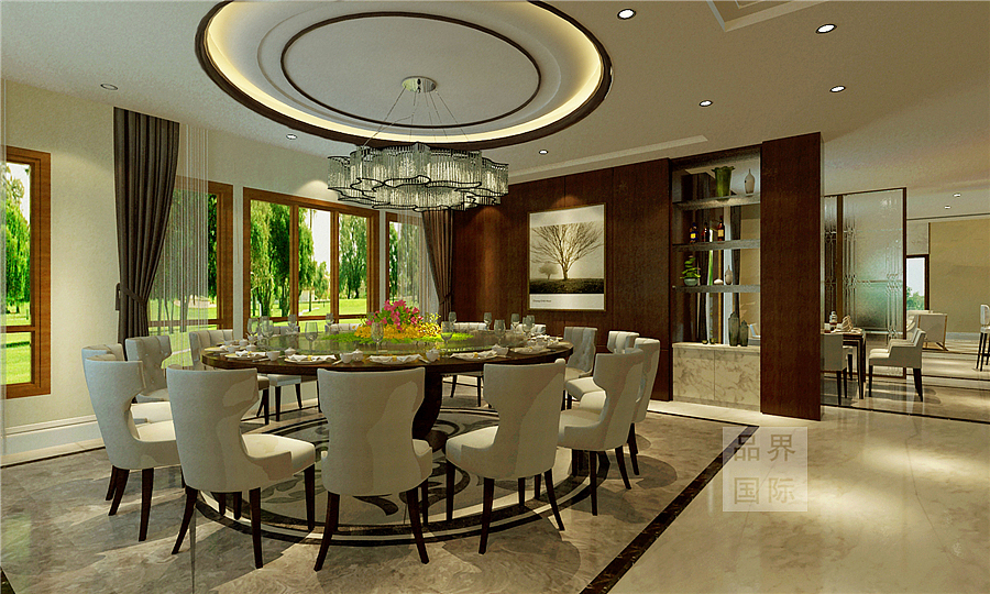 郑州品界设计丨思念果岭950平独栋后现代设计效果图（图ZMTc1OTg3MjIw） - 家装设计 - 站酷设计师淡墨淸彩原创素材 - 站酷ZCOOL