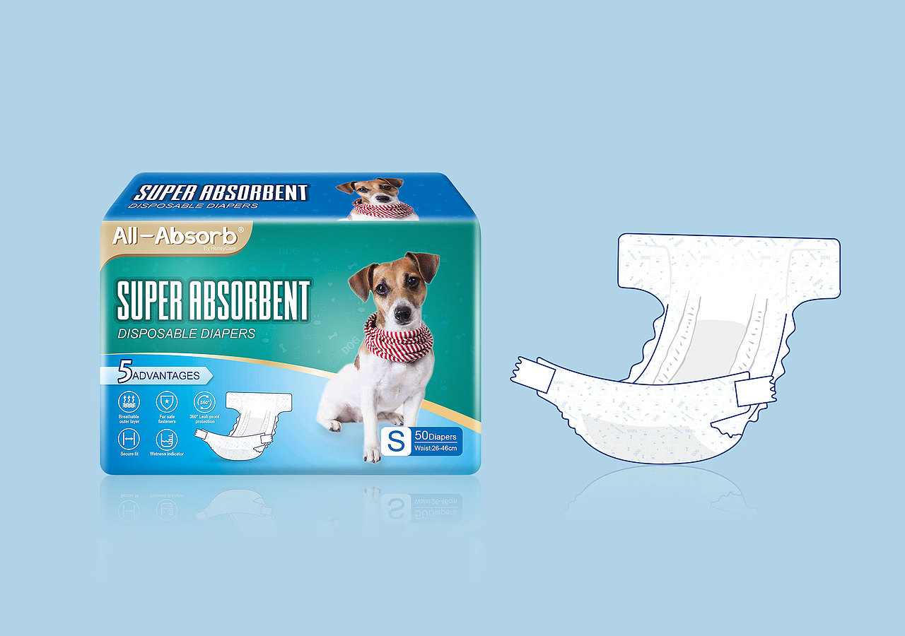 All-Absorb宠物纸尿裤包装设计