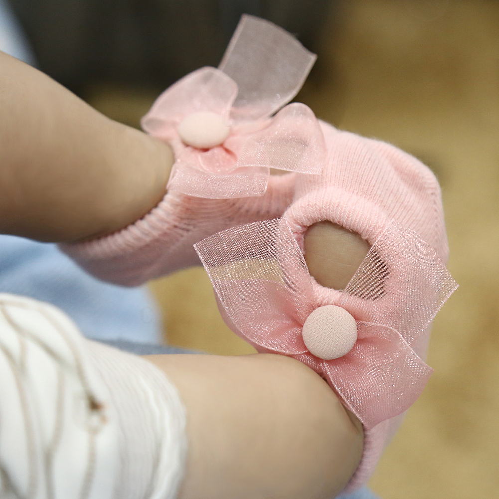 蕾丝蝴蝶结儿童袜