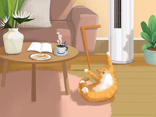 小天鹅空调初冬插画