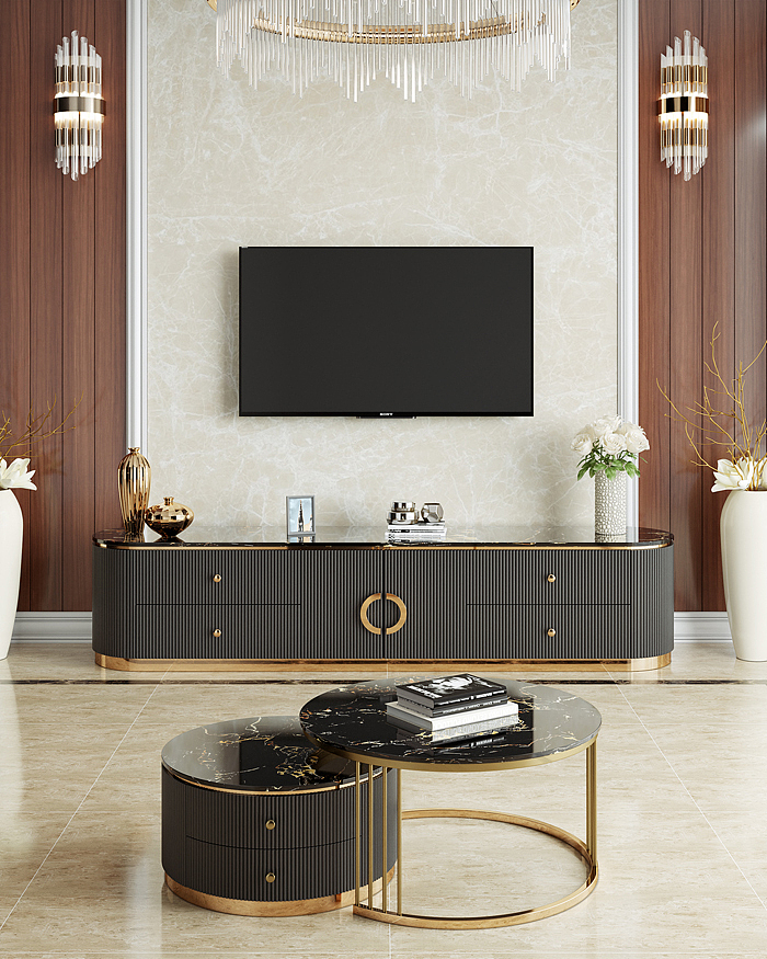 一套轻奢茶几电视柜。。卖得好是硬道理啊哈哈！！（图ZMjMzMzI4MDEy） - 生活用品 - 站酷设计师啊木凯原创素材 - 站酷ZCOOL