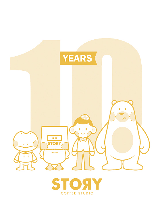 story咖啡-十周年手拎袋设计（图ZMjUyNzczMjE2） - 包装 - 站酷设计师大麦设计工作室原创素材 - 站酷ZCOOL